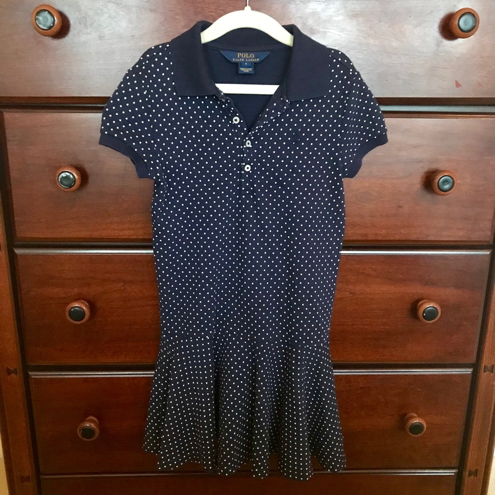 Polo Ralph Lauren Girls Size 6 Navy Dress